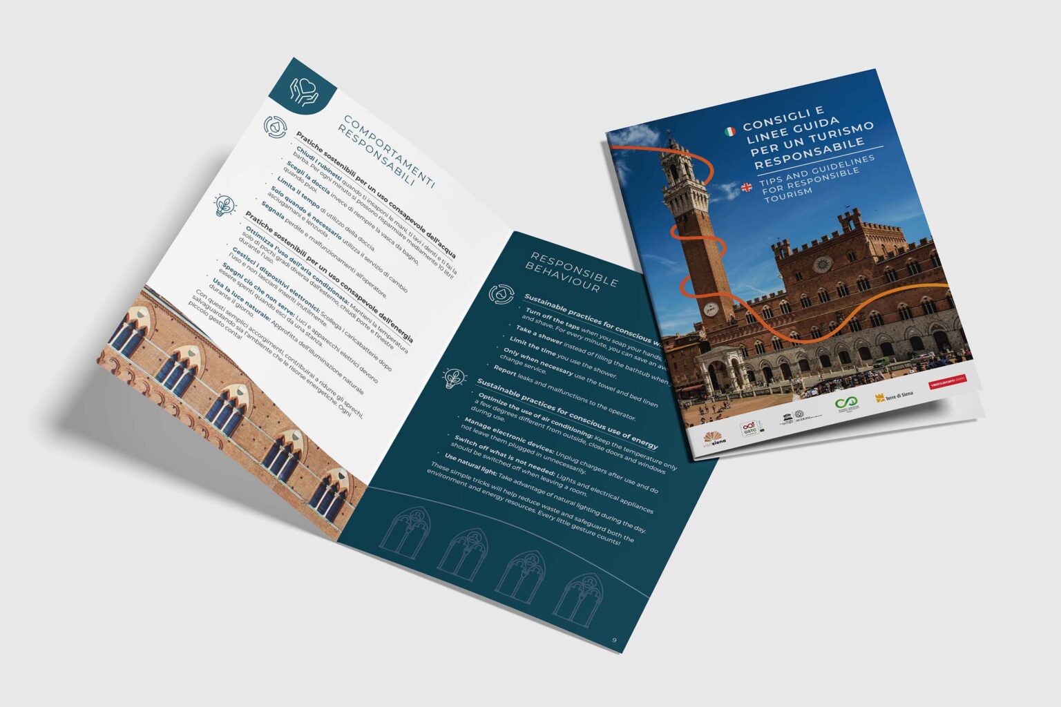 Comune di Siena institutional travel guide brochure