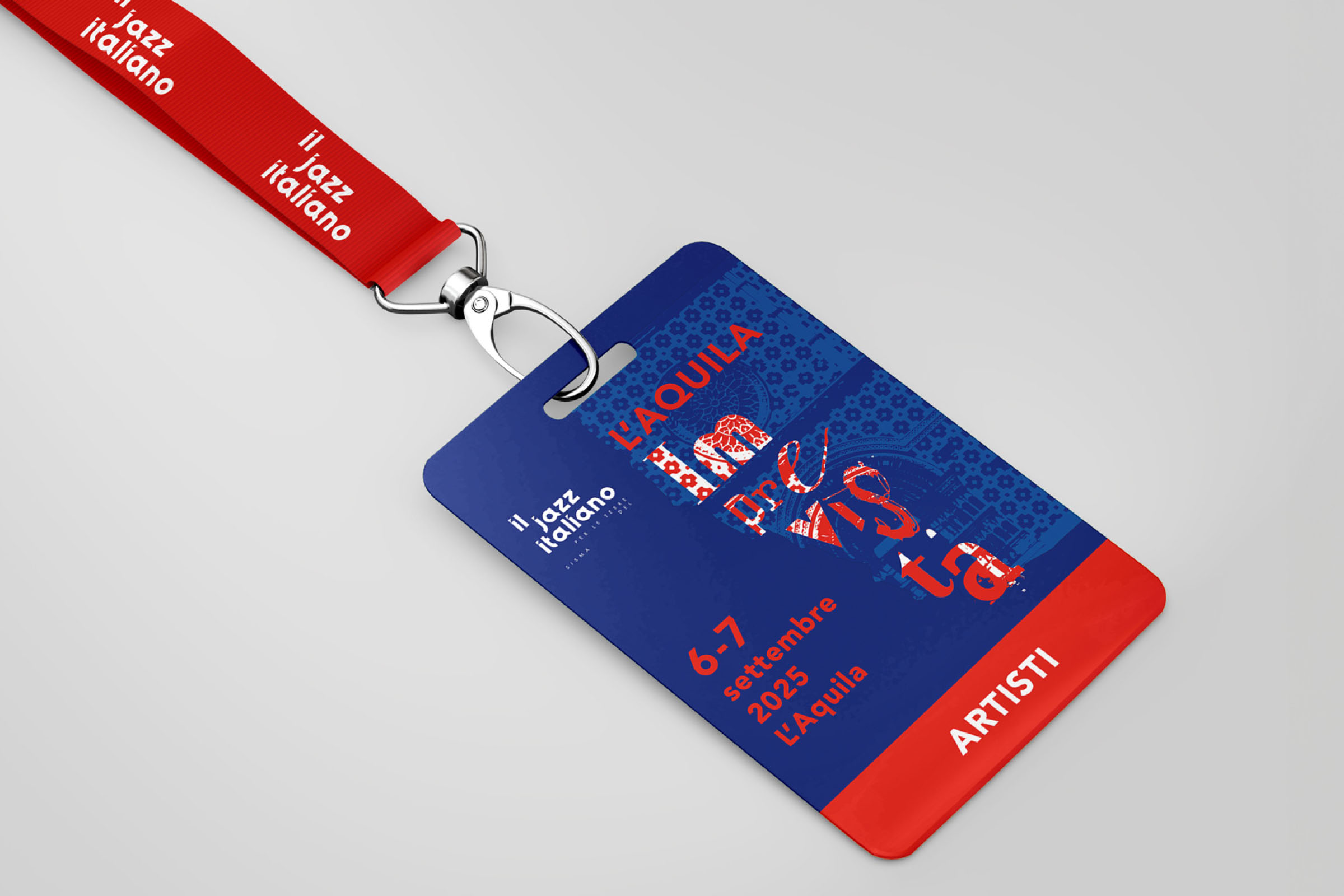 Il Jazz Italiano per L'Aquila event collateral and print design