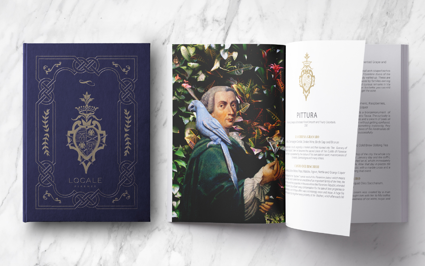 Il Locale menu print design
