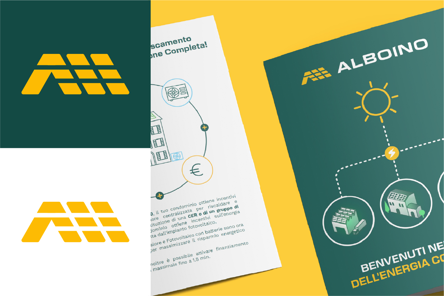 Alboino brand identity detail