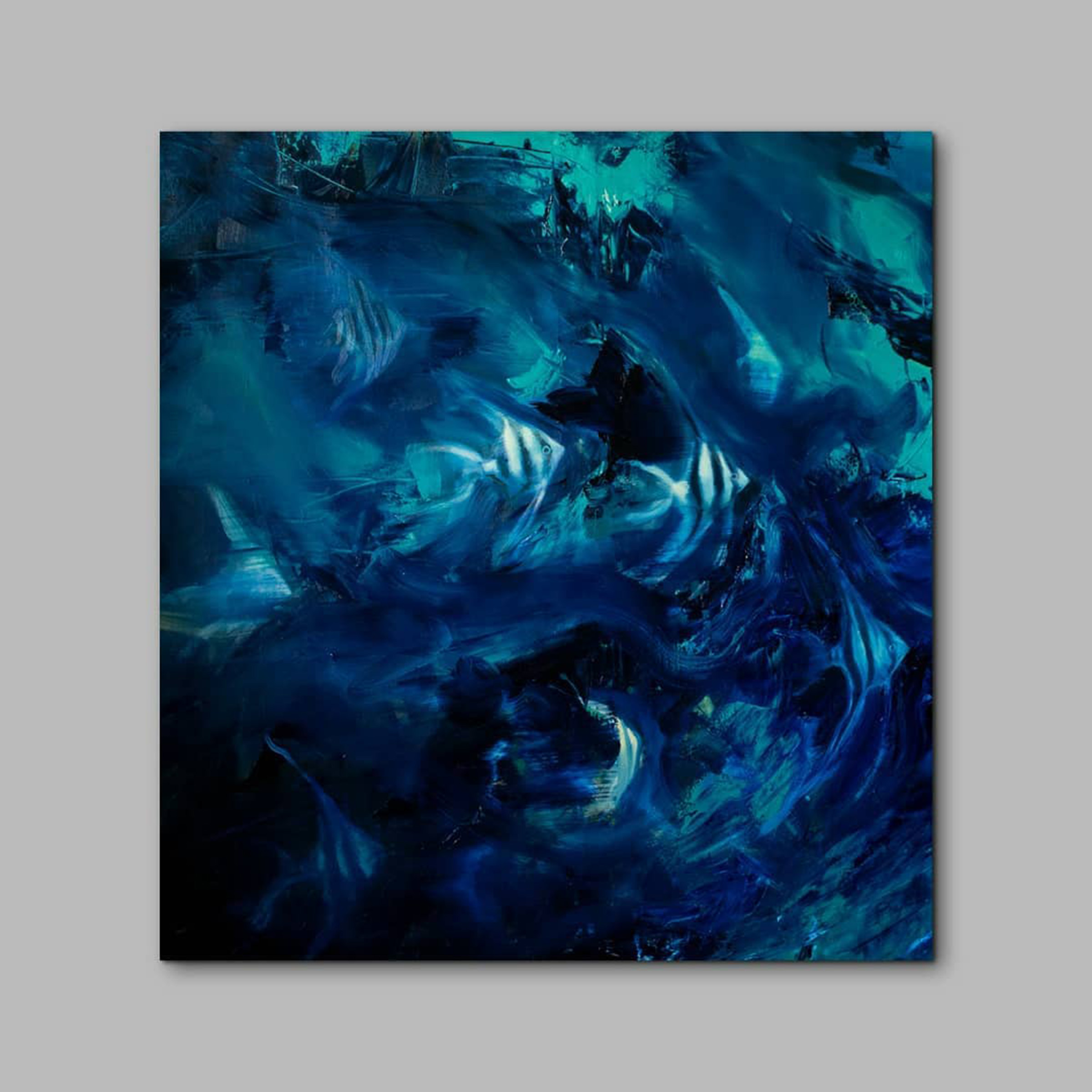 Abstract painting anglefish
