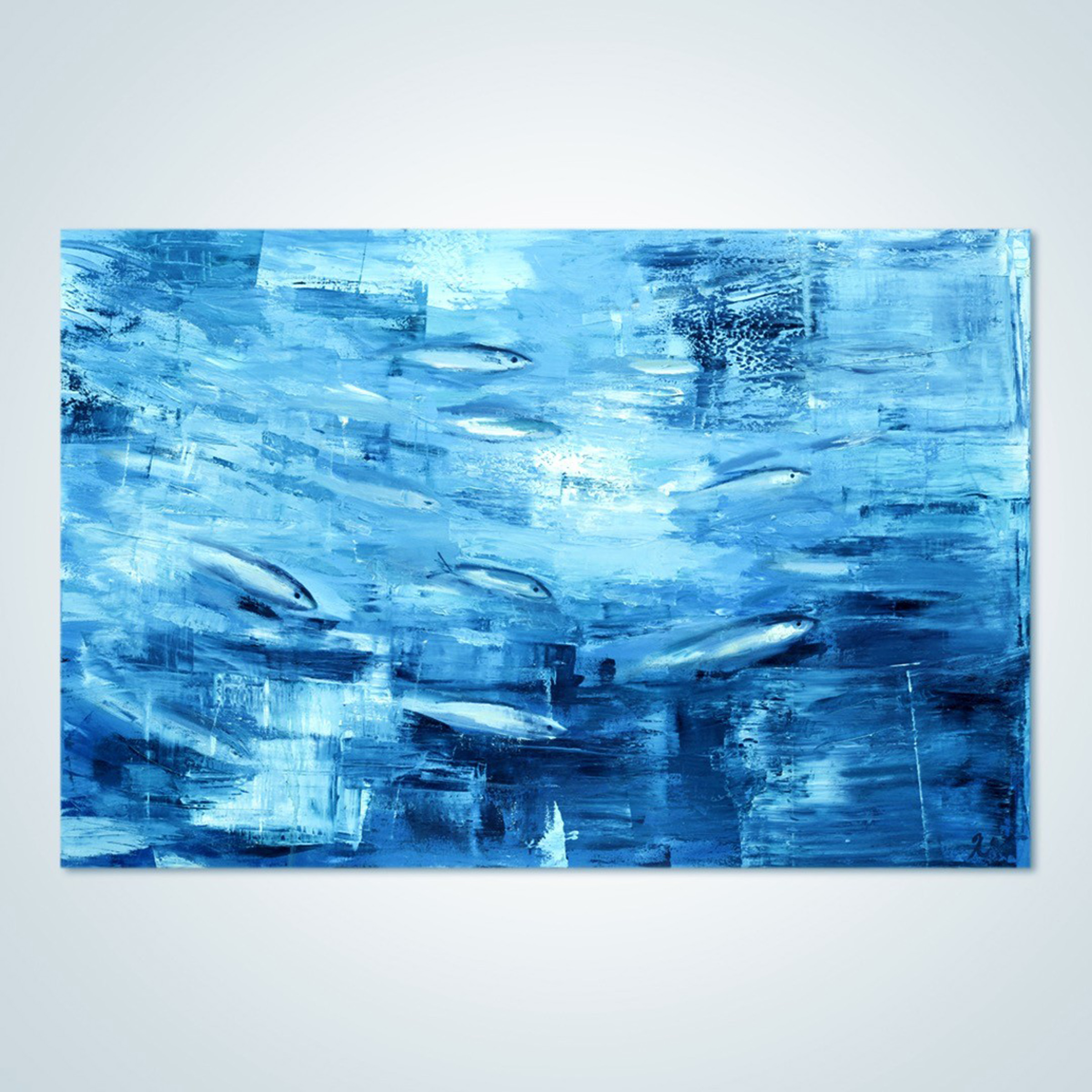 Abstract painting fish
