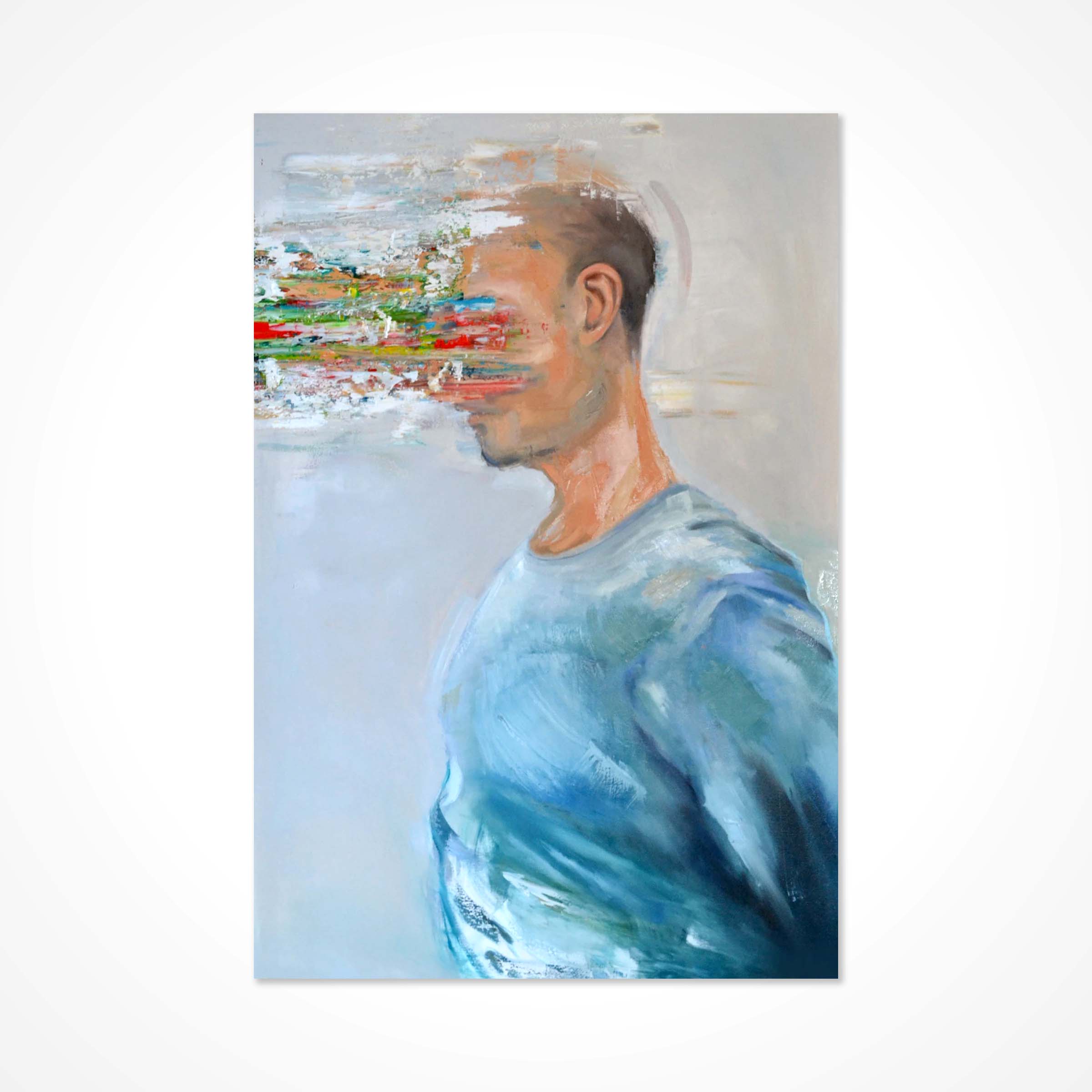 Oil painting, portrait of man