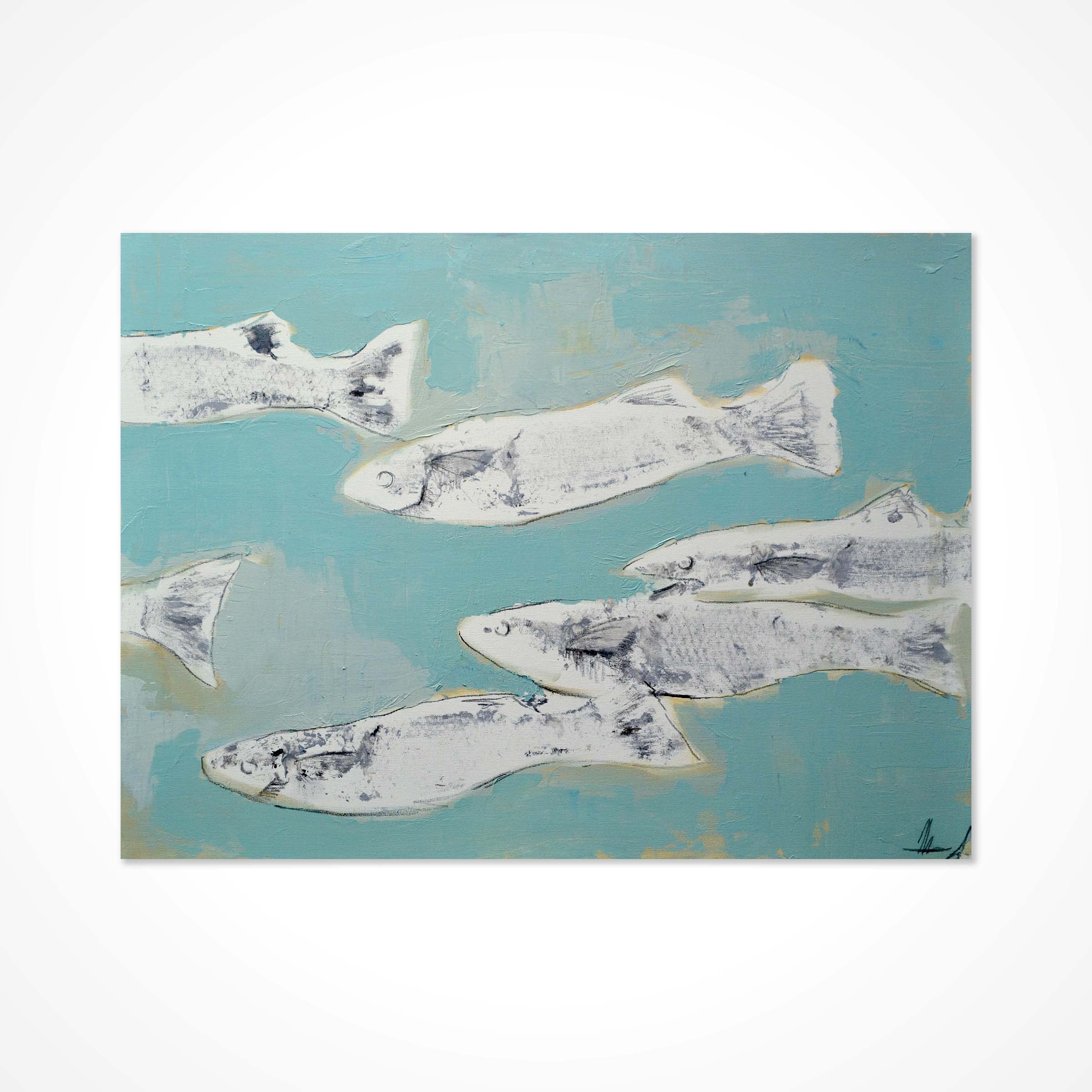 Acrylic fish painting