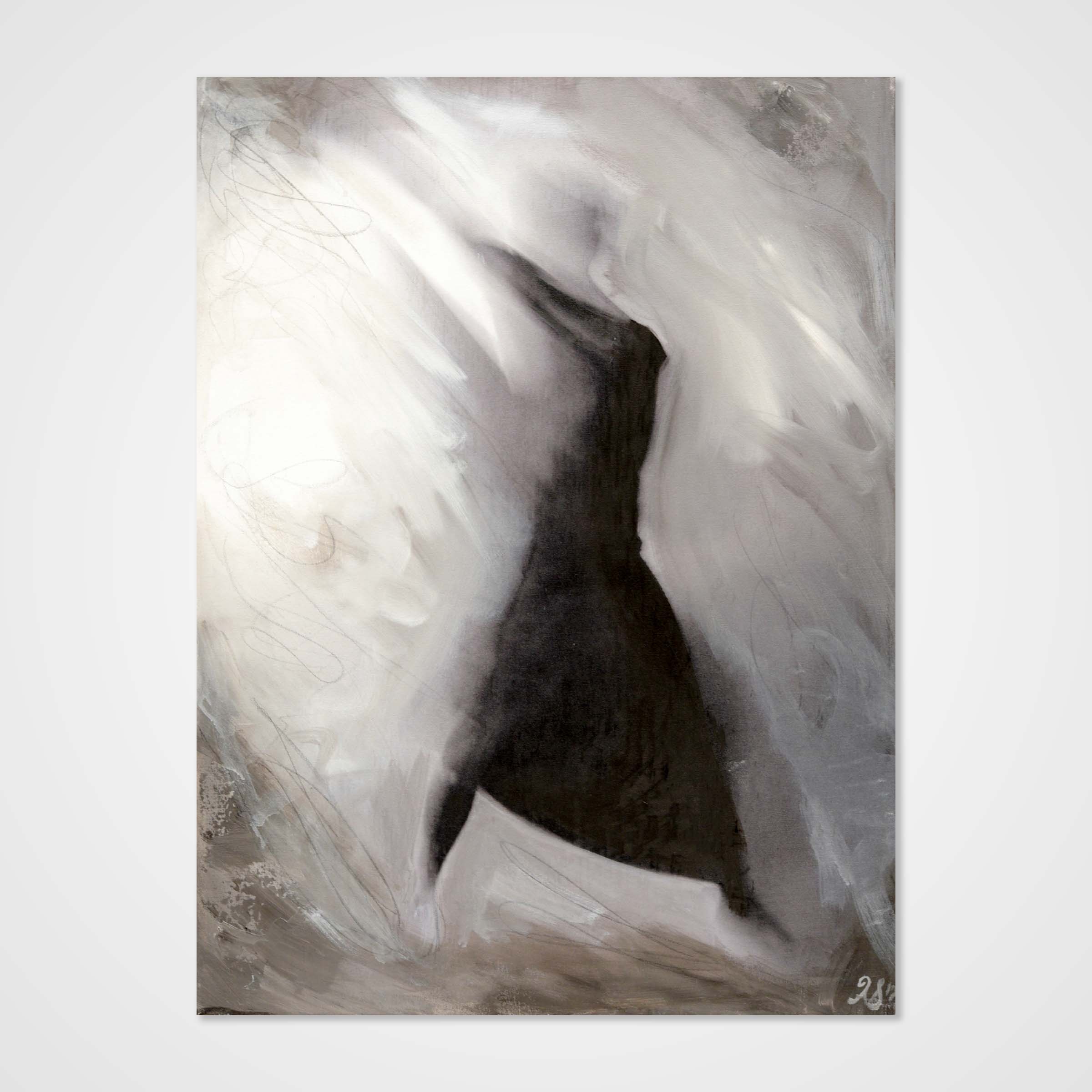 Abstract painting rain dance