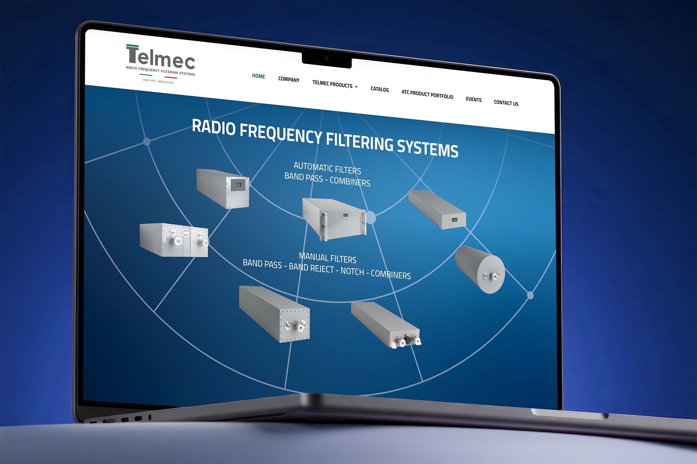 Telmec industrial automation engineering B2B web design
