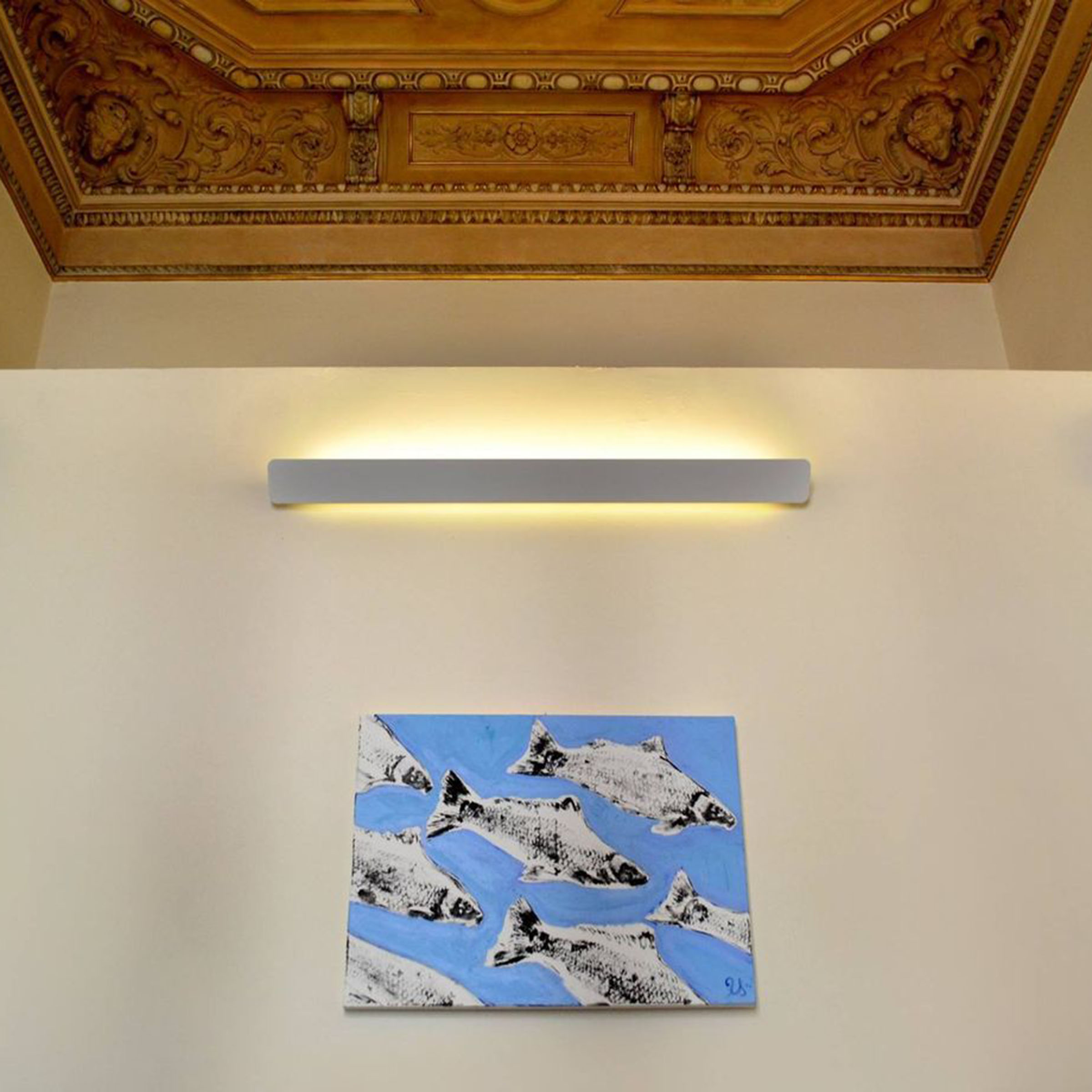 Painting of carp fish